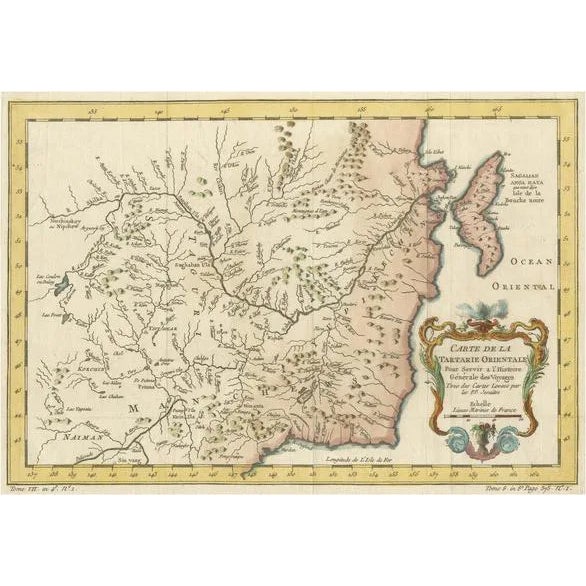 Charting Eastern Tartary, 1757 For Sale