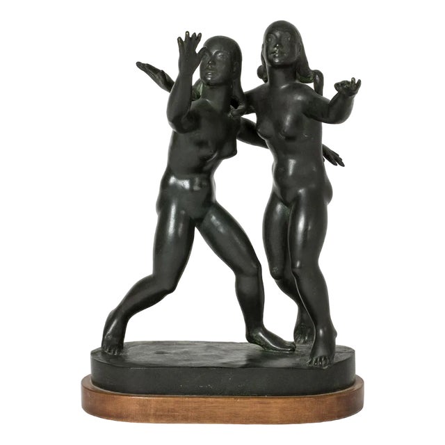 Bronze Figurine by Nils Fougstedt, 1940s For Sale