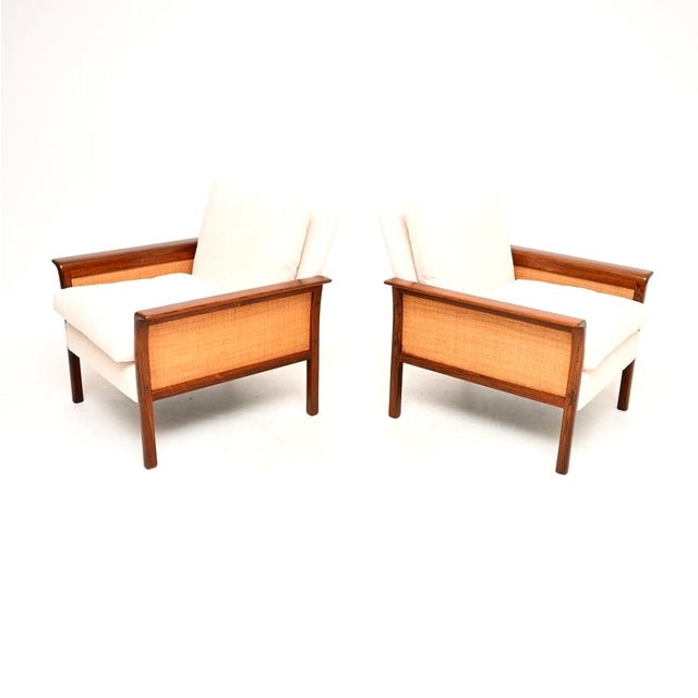 Vatne Møbler Vintage Scandinavian Armchairs attributed to Knut Sæter for Vatne Mobler, 1960, Set of 2 For Sale - Image 4 of 11