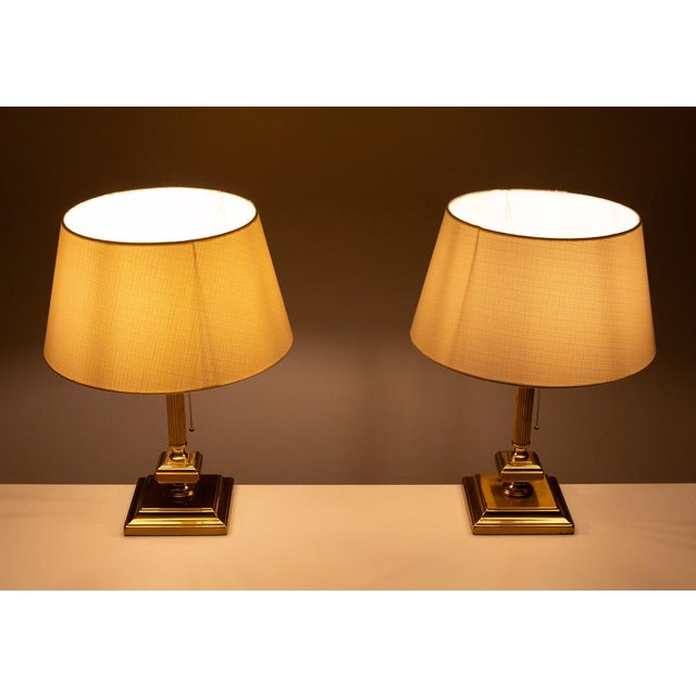 Brass Table Lamps from Herda, 1970s, Set of 2 For Sale - Image 10 of 11