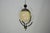 1930s Art Deco Italian Pendant Light with Etched Glass and Amber Globe, 1930s For Sale - Image 5 of 17