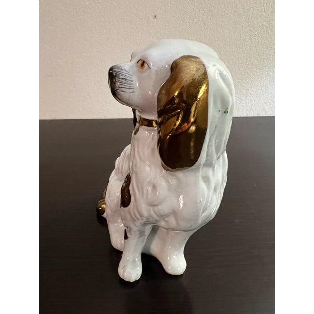 Mid 19th Century Antique Copper Lustre Decorated Staffordshire Dog, Circa 1860's For Sale - Image 5 of 11