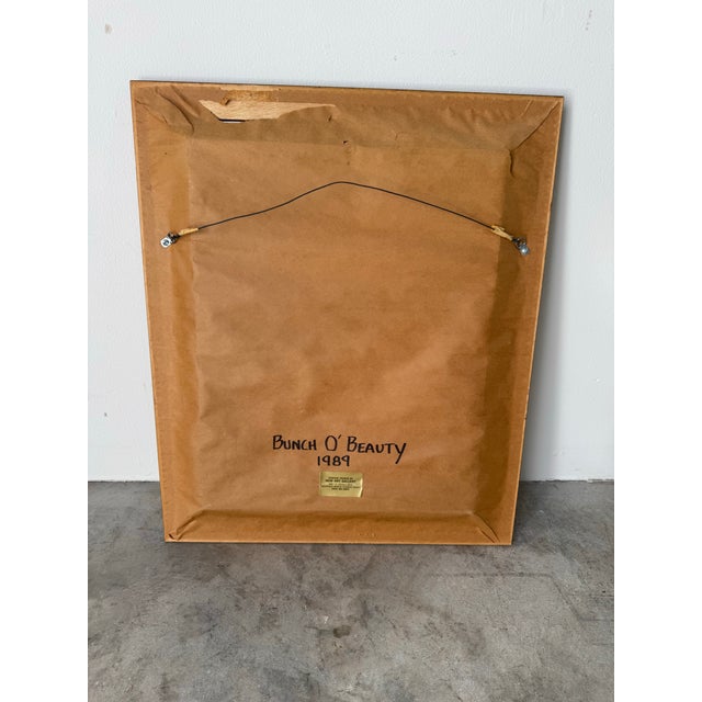 1980s Norma Malerich “Bunch O’ Beauty” Original Oil on Canvas Painting For Sale - Image 12 of 12