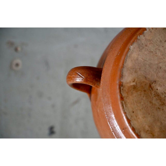 Brown Covered Stoneware Farm Pot For Sale - Image 8 of 11