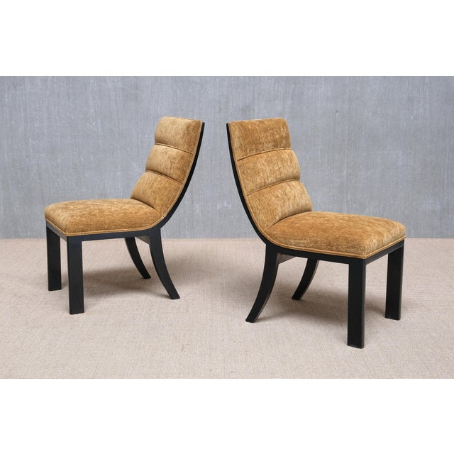 Vintage Dining Chairs in Lacquered Wood by Melchiorre Bega, 1930s, Set of 6 For Sale - Image 11 of 17