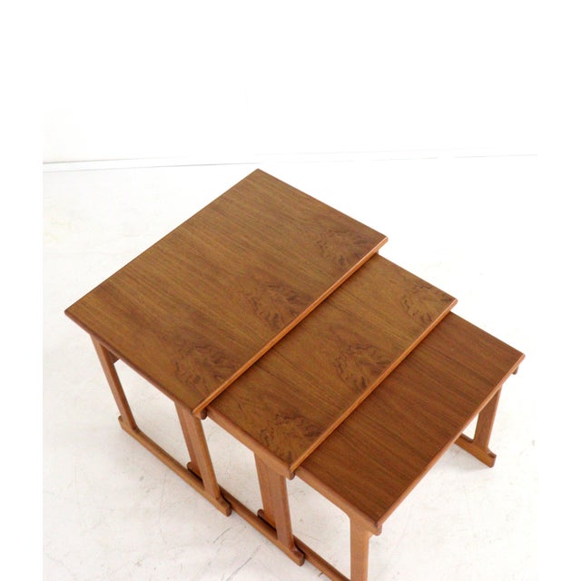 1960s Fugdal Nesting Tables from Trioh, Denmark, 1960s, Set of 3 For Sale - Image 5 of 15