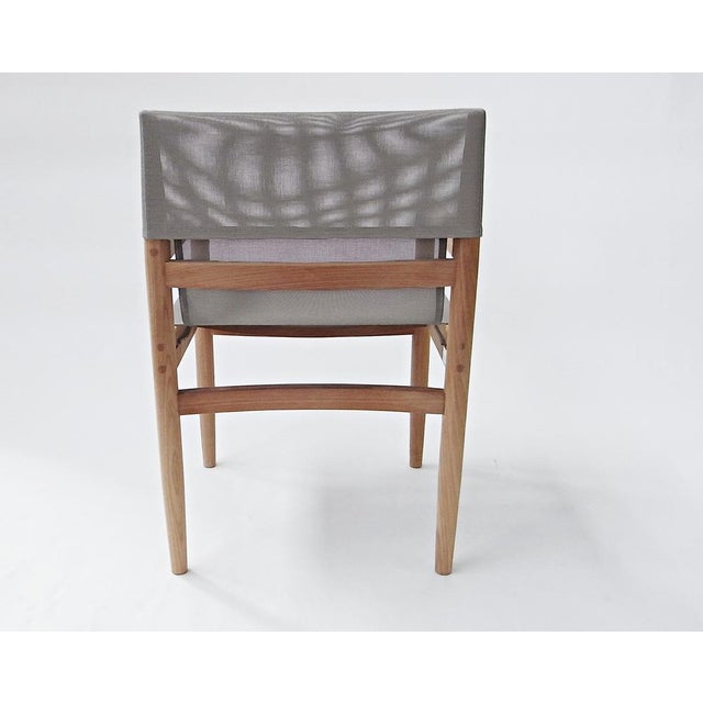 Wood Road Garden Chair in Teak, Canatex with Velour Cushions by Rodolfo Dordoni for Roda, Italy, 2006 For Sale - Image 7 of 18
