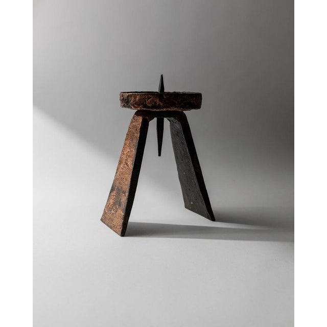 Vintage Iron Candleholder, 1960s For Sale - Image 5 of 11