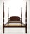 A Traditional Chippendale style queen size poster bed by Councill Craftsmen. Mahogany with solid headboard, four rice...