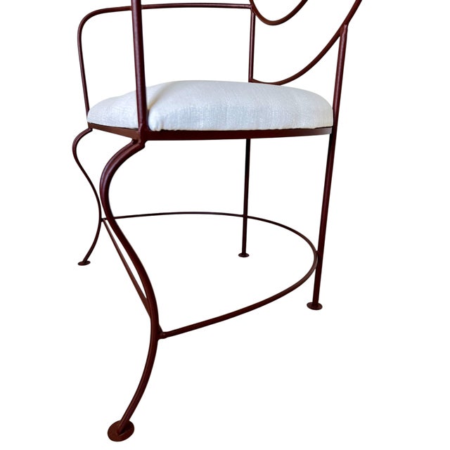 Vintage Art Nouveau Nautilus Spiral Iron Armchairs - A Pair For Sale - Image 11 of 12