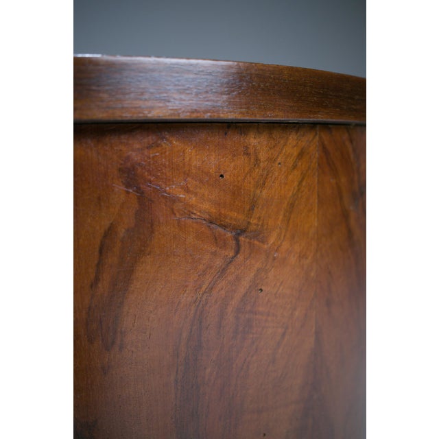 Modern Walnut Veneer and Ebonised Wood Side Table, 1920s For Sale - Image 14 of 18