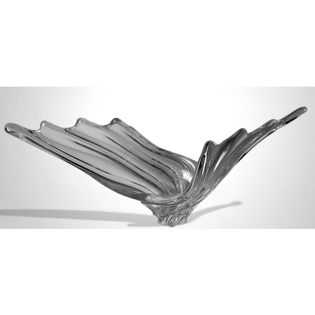 Art Deco Mid 20th Century Art Deco French Crystal Centerpiece, Produced in the Vannes-Le-Châtel Area For Sale - Image 3 of 18