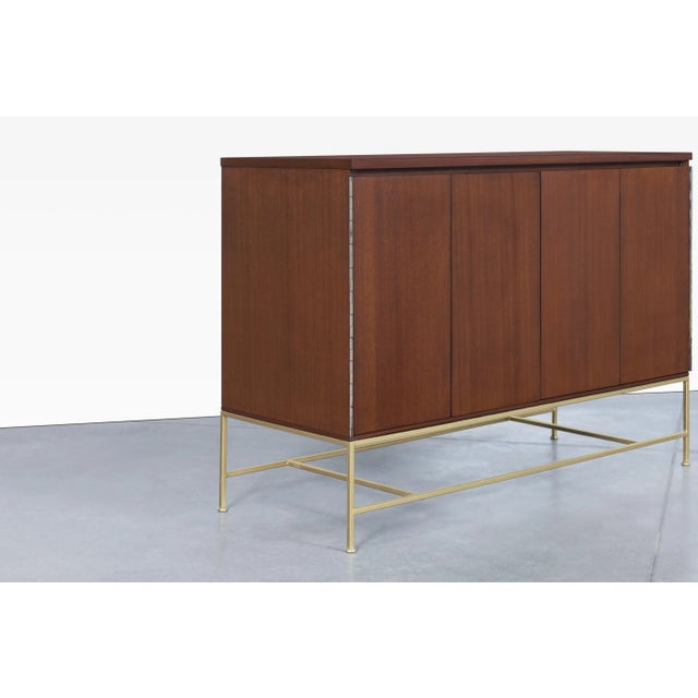 1950s Vintage "Irwin Collection" Mahogany and Brass Credenza by Paul McCobb For Sale In Los Angeles - Image 6 of 13