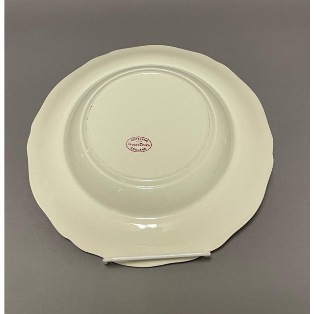 Copeland "Spode's Tower" Red Transferware Pasta Bowls - Set of 5 For Sale In Raleigh - Image 6 of 7