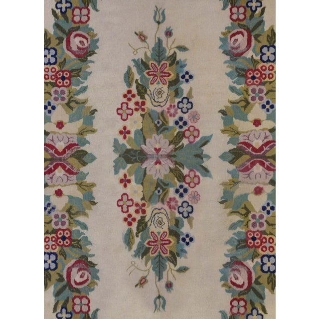 Art Deco Vintage Chinese Style Rug For Sale - Image 3 of 11