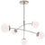 Prescott Medium Mobile Chandelier in Polished Nickel with White Glass Designer: kate spade new york Fixture Height: 22"...
