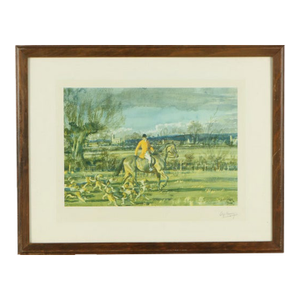 Mid 20th Century Sir Alfred James Munnings Collotype "Going Home"