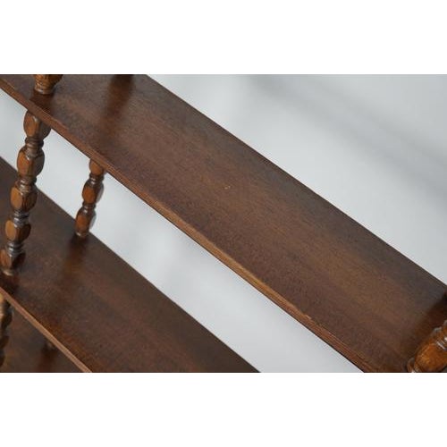 Mid-Century French Oak Bobbin Shelving Unit For Sale - Image 4 of 18