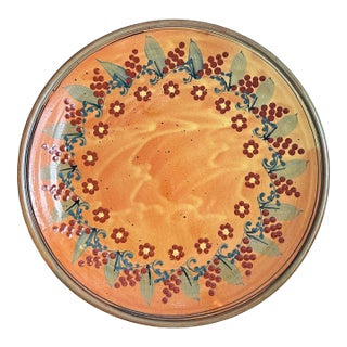 F F Griffi Corsica Terracotta 16" Platter For Sale