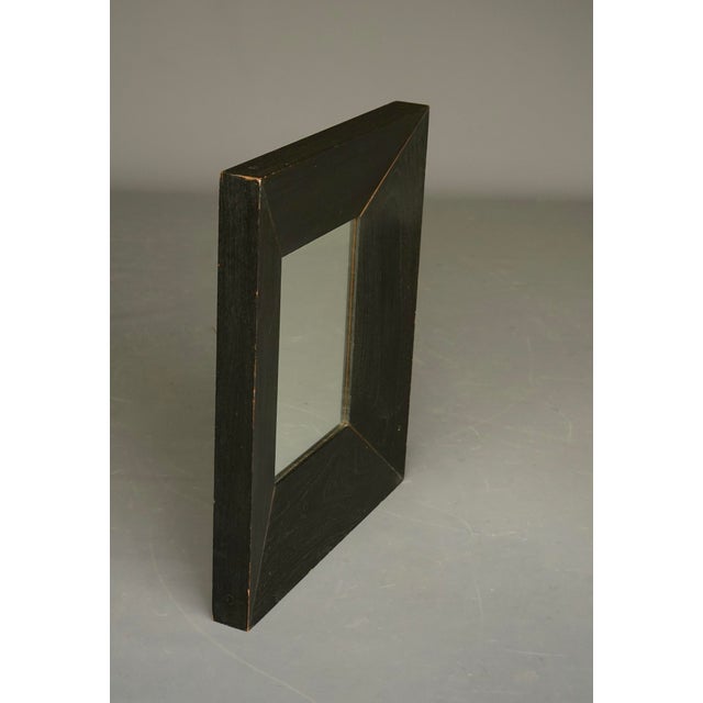 Contemporary Vintage Wall Mirror in Thick Oak Frame, 1940s For Sale - Image 3 of 7