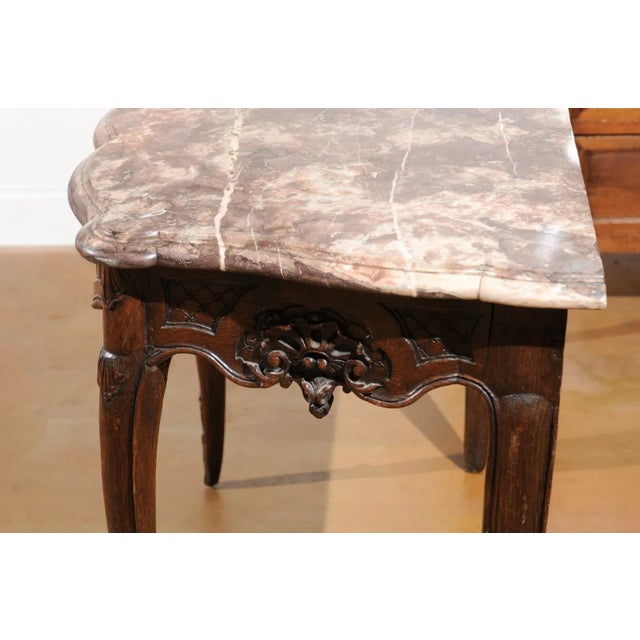 Traditional 1720s RFrench égence Period Walnut Console Table For Sale - Image 3 of 12