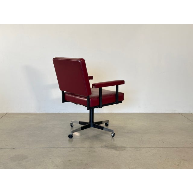Vintage Swivel Chair and Office Chairs, 1960s, Set of 3 For Sale - Image 10 of 17