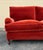 George Smith Standard Arm Sofa in George Smith Mohair in the color Rouge. The sofa sits on triple turned mahogany legs and...