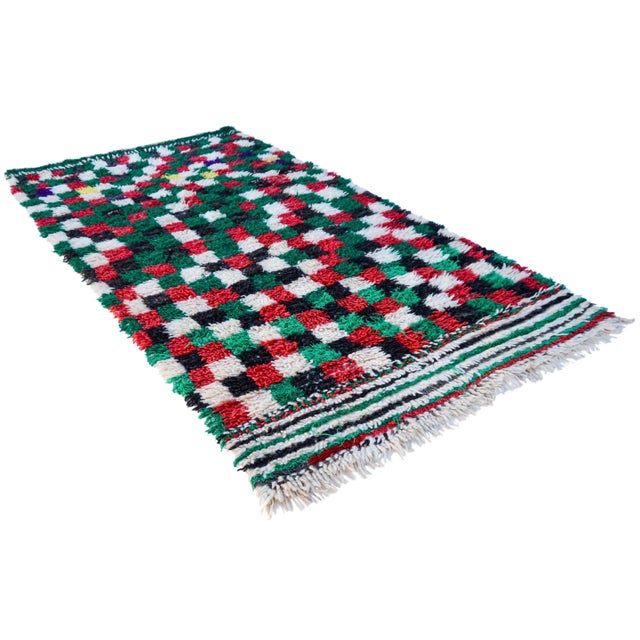 Mid 20th Century Mid 20th Century Vintage Moroccan Rug - 8' X 4' For Sale - Image 5 of 10