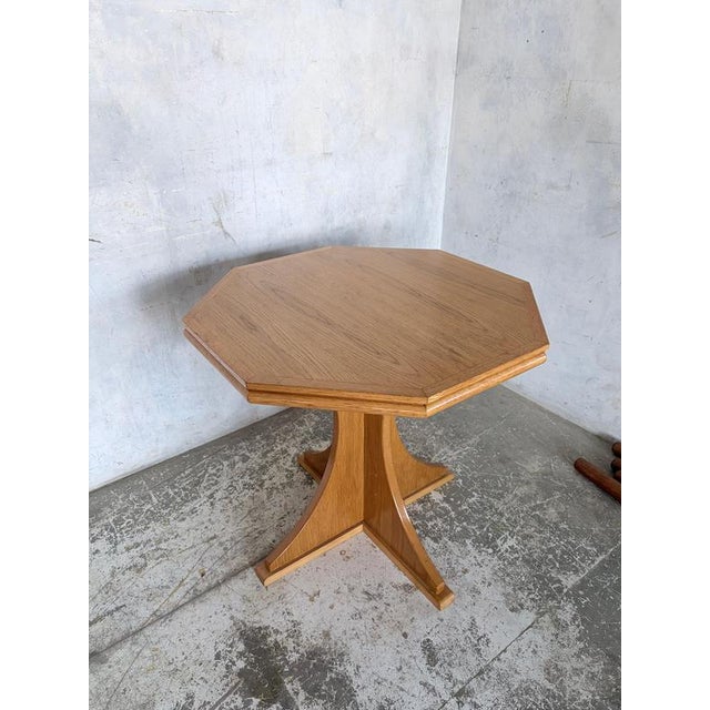Arts & Crafts Octagonal Oak Coffee Table For Sale - Image 6 of 10