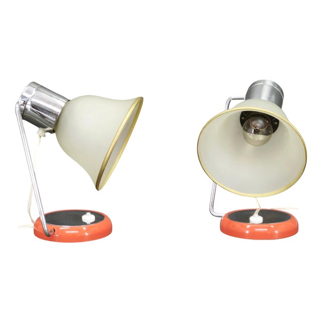 Czechoslovak Table Lamps from Drupol, 1960s, Set of 2 For Sale