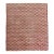 Vintage Zabihi Collection Crimson Turkish Square Rug - 7'1" x 7'8" For Sale