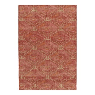 Rug & Kilim’s Oversized Distressed Ave Rug in Dark Red, 14x20 For Sale
