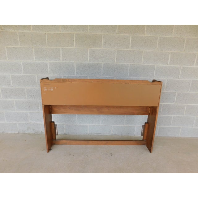 Brown Ethan Allen Heirloom Nutmeg Full Size Maple Bookshelf Headboard For Sale - Image 8 of 9