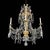 Traditional Antique Genoese Empire Chandeliers in Crystal and Gilded Wood, 1780s, Set of 2 For Sale - Image 3 of 14