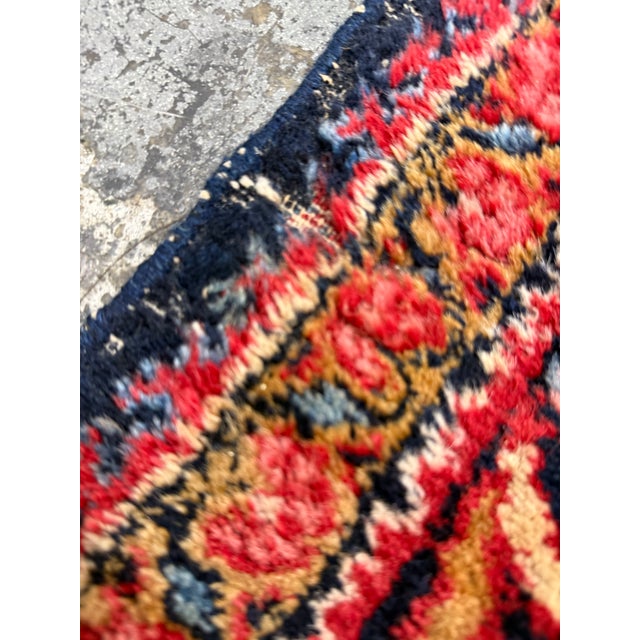 5ft 5in × 6ft 8in 1920's Turkish Hand-Knotted Area Rug For Sale - Image 9 of 12