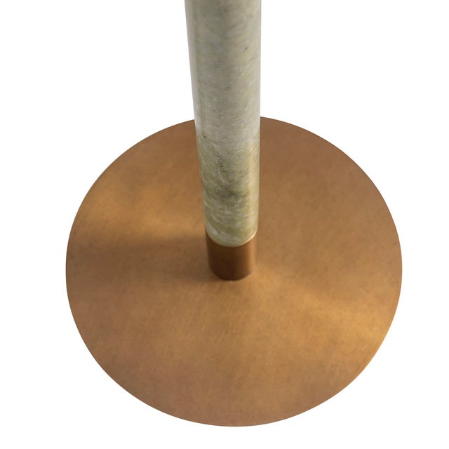 Mid-Century Modern Jade Garden Green Floor Lamp For Sale - Image 3 of 5