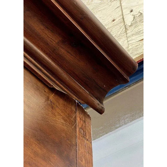 Louis Philippe Burgundian Wardrobe in Walnut For Sale - Image 4 of 5