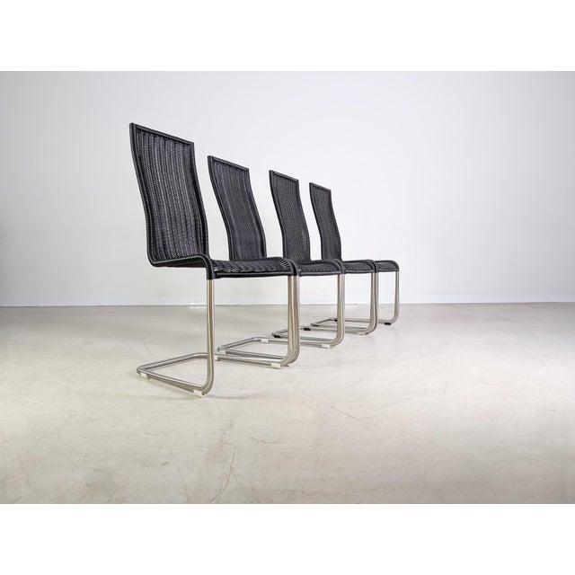 Black B20 Cantilever Chairs by Jean Prouve for Tecta, Set of 4 For Sale - Image 4 of 11