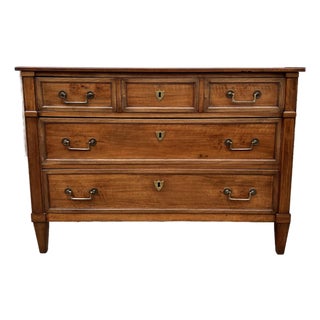 French 19th Century Louis XVI Mahogany Commode / Chest of Drawers For Sale