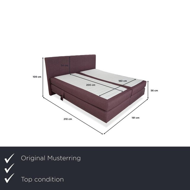 This high-quality Musterring box spring bed combines modern comfort, first-class craftsmanship, and a stylish appearance....