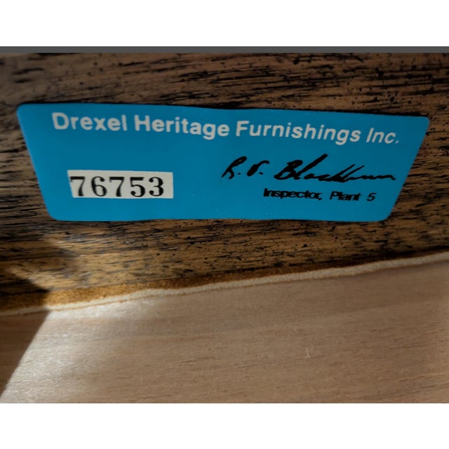 1970 Drexel Heritage Suede Ottomans/Stools-Pair. For Sale - Image 12 of 12