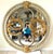 Large Scale Vintage Round Gold Sculptural Hanging Wall Mirror For Sale - Image 13 of 13