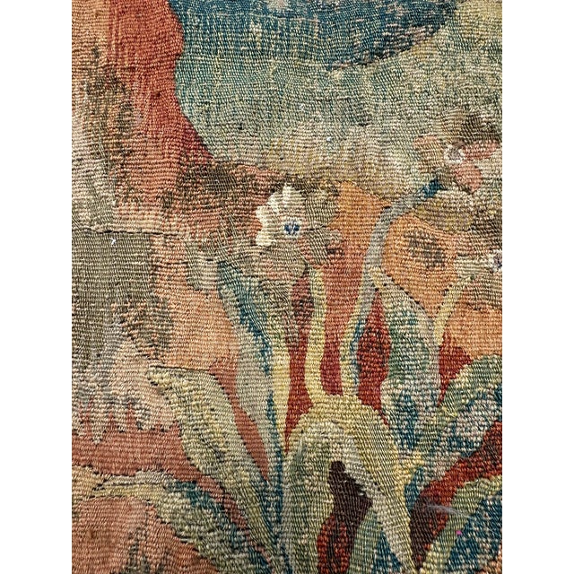 Very Large 19th Century Antique French Verdure Tapestry For Sale - Image 10 of 15