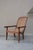 19th Century Lounge Chair with Cane Seat and Swing-Out Armrests, 1870s For Sale - Image 5 of 11