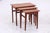 Vintage Danish Teak Nesting Tables, Set of 3 For Sale - Image 4 of 12