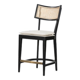 Four Hands Britt Counter Stool, Black For Sale