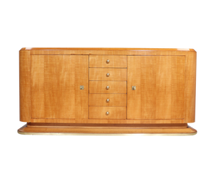 French Art Deco Sideboard in Sycamore, 1920s