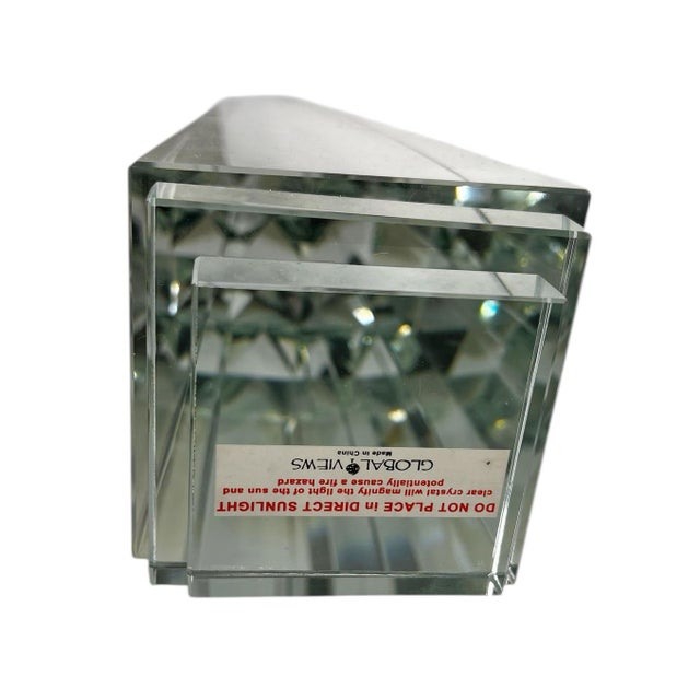 Large 1980s Crystal Stands for Objects of Art - A Pair For Sale In Dallas - Image 6 of 7