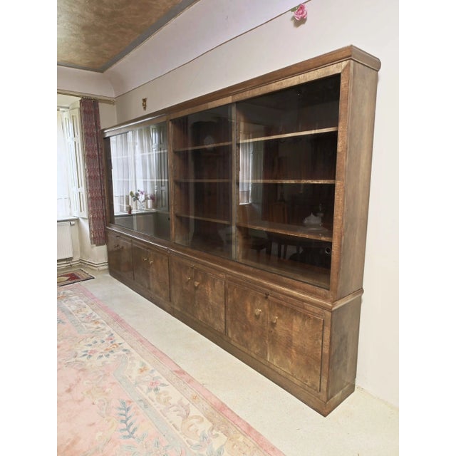Large Art Deco Bookcase For Sale - Image 3 of 12