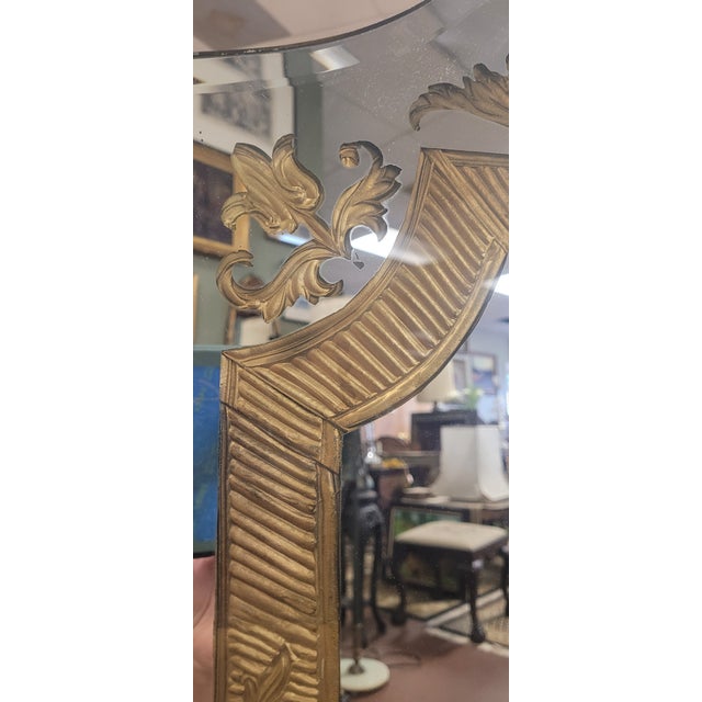 Fine and Unusual Antique Art Deco Mirror For Sale In Philadelphia - Image 6 of 15